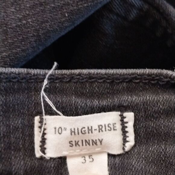 Madewell Jeans High Rise Skinny Black Women's 18 - Picture 3 of 7